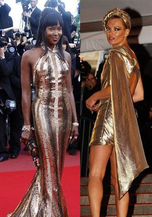 Naomi Campbell and Kate Moss Golden Girls of Olympics