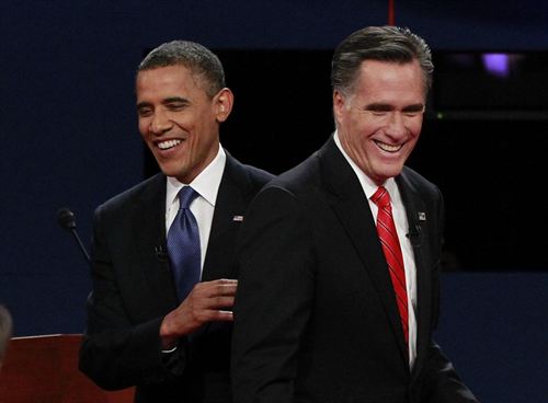 Presidential Debate 2012 Obama and Mitt Romney
