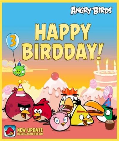 Third Anniversary of Angry Birds