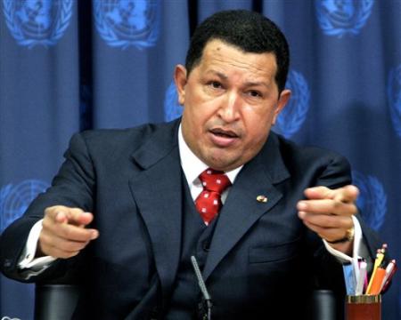 Venezuelan President Hugo Chavez, in the OR