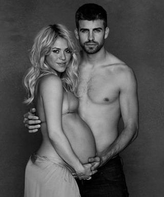 Shakira Shows Off Her Baby Bump In Bikini With Gerard Pique