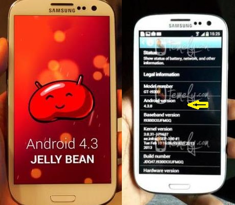Galaxy SIII  4.3 Jelly Bean