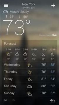 Yahoo Weather App