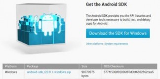 Download And Install Android SDK with USB Driver android-sdk