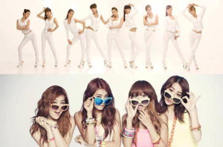 Girls Generation and SISTAR